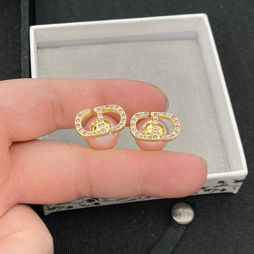 18K CD Pink Pearl Earrings