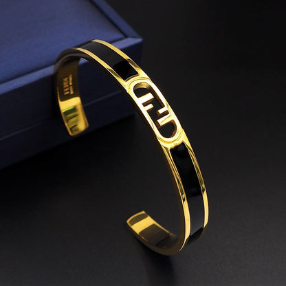 Bracelet manchette ouvert 18K F