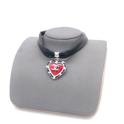 18K CC 2021 Leather Choker Necklace