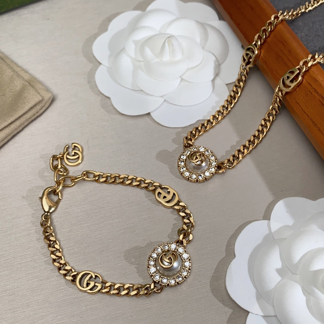 18K Double G Flower Necklace