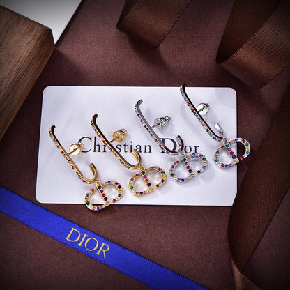 18K CD 30 Montaigne Crystals Earrings