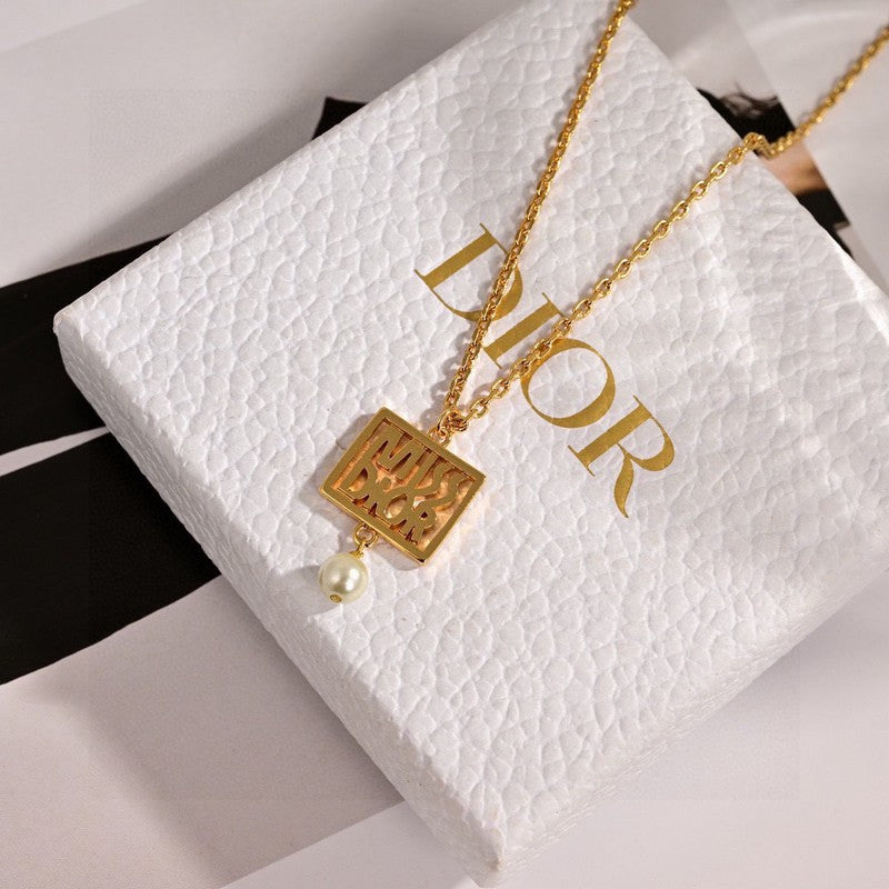 CD Square Necklace
