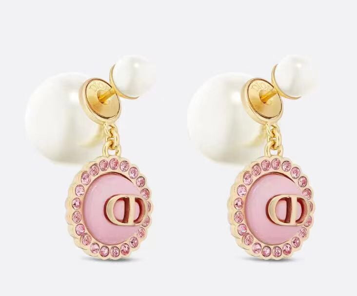 Boucles d'oreilles perles CD 18 carats