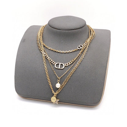 18K Dior Multi Layer Necklace