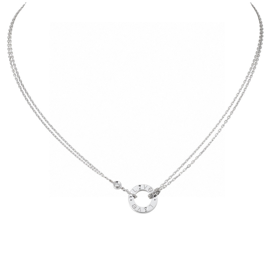 18K Love 2 Diamond Necklace