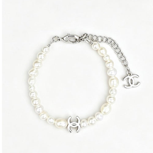 18K CC 26C Pearl Gold Bracelet
