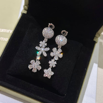 Boucles d'oreilles Folie Des Prés 18 carats