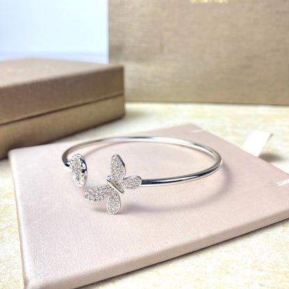 18K BV Flora Bangle Diamond Bracelet