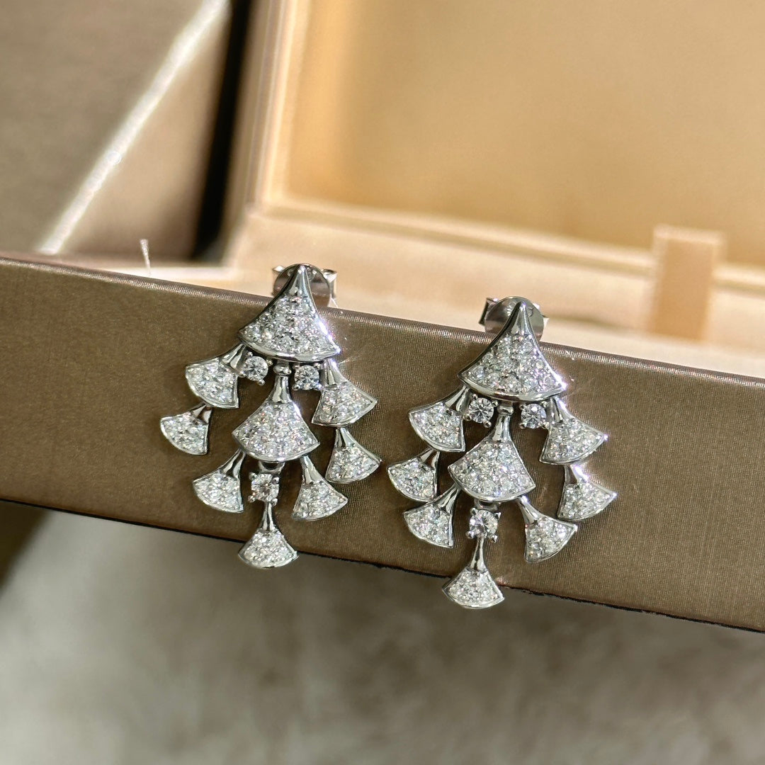 Boucles d'oreilles diamants de rêve des Divas 18 carats