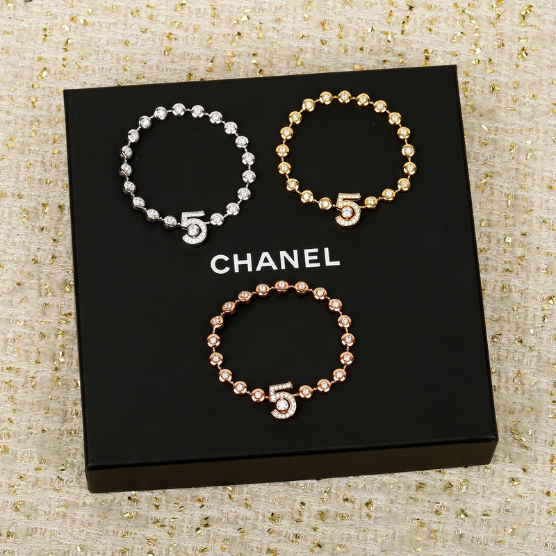 CC NO.5 Diamond Gold Bracelet