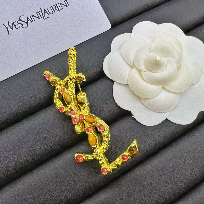 Saint Crystal Brooch