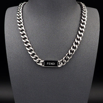 18K F Chain Necklace