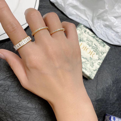 18K CD Code Ring Set