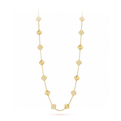 Collier Long Alhambra Vintage 18K 20 Motifs