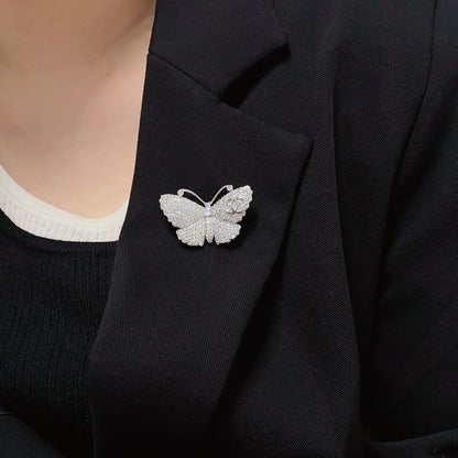 18K CC Butterfly Diamonds Brooch