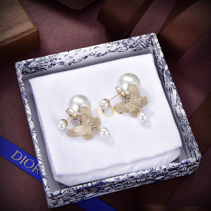 Boucles d'oreilles en perles CD Tribales 18 carats