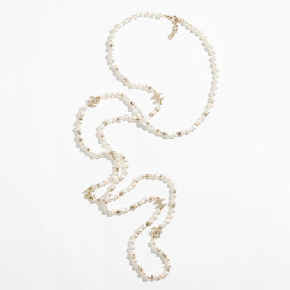 18K CHANEL CC Pearl Choker Necklace