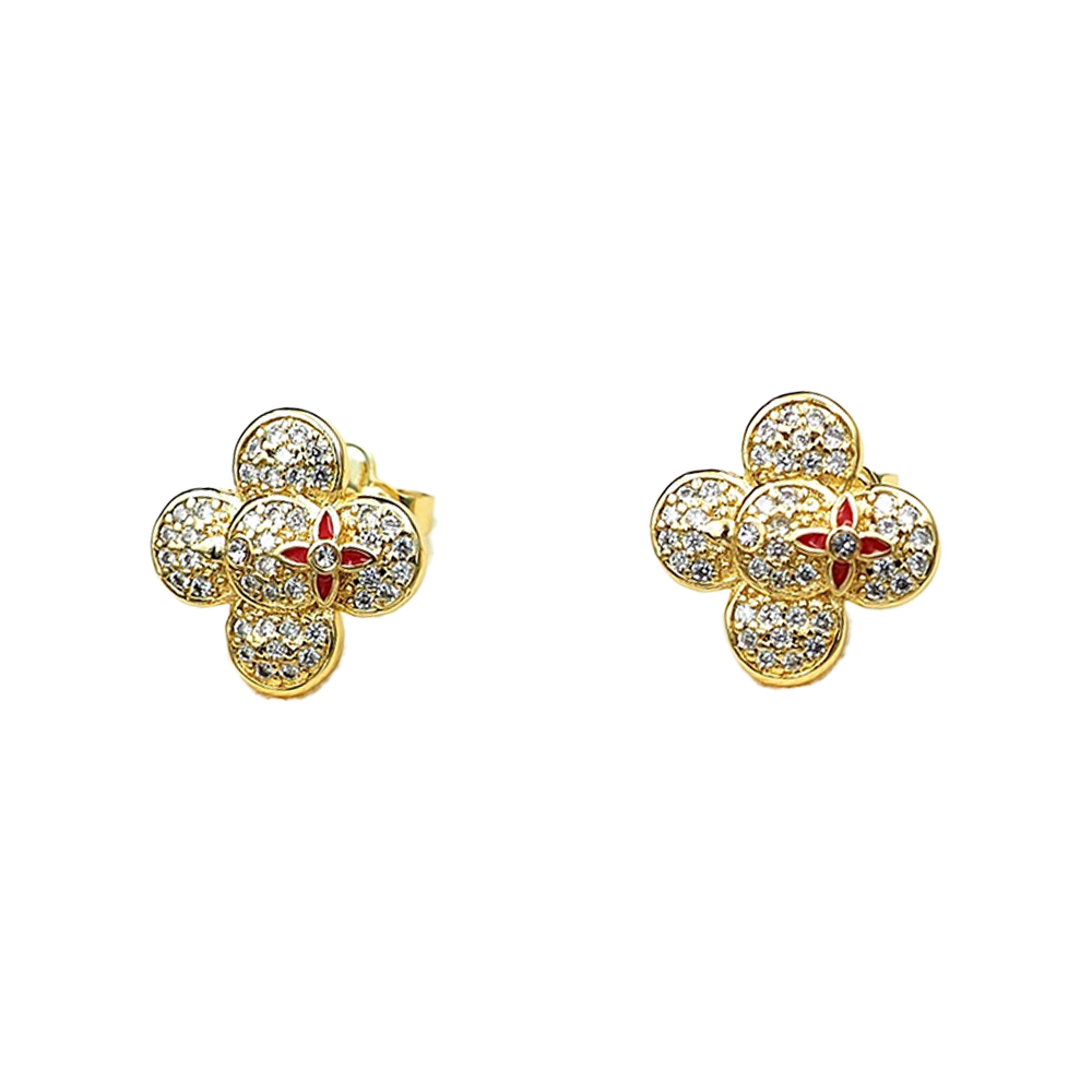 Boucles d'oreilles diamant Louis Vivienne 18 carats