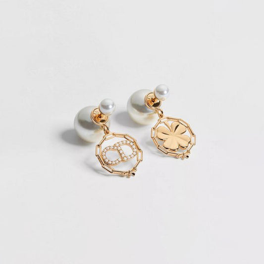 18K CD Tribales Pearl Gold Earrings
