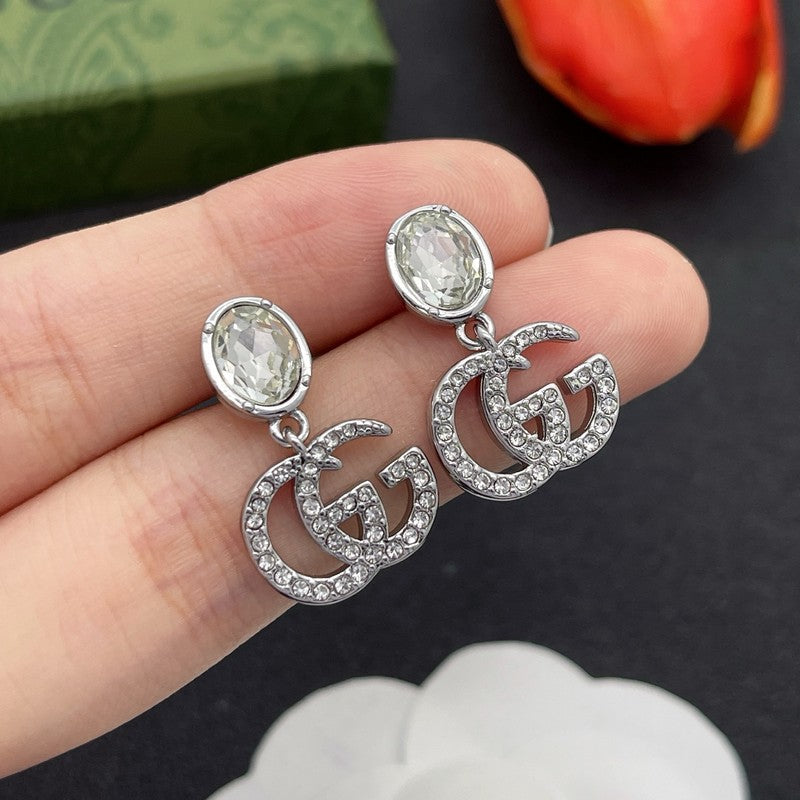 GG Crystal Gold Earrings