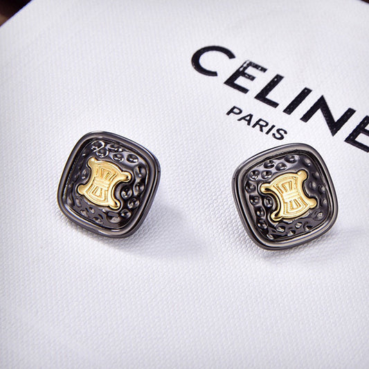 18K Celine Triomphe Earrings