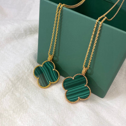 18K Magic Alhambra Malachite Necklace