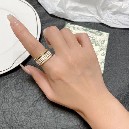 18K CD Code Ring Set