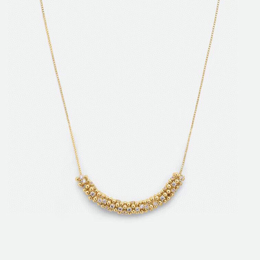 18K Bottega Veneta Facet Pearl Necklace