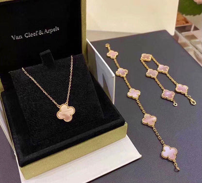 18K Magic Alhambra Pink Necklace