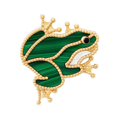 18K Van Cleef & Arpels Lucky Animals Frog Clip Brooch