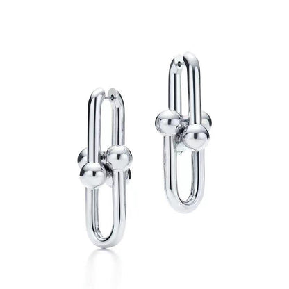 Boucles d'oreilles à maillons extra larges T HardWear 18 carats