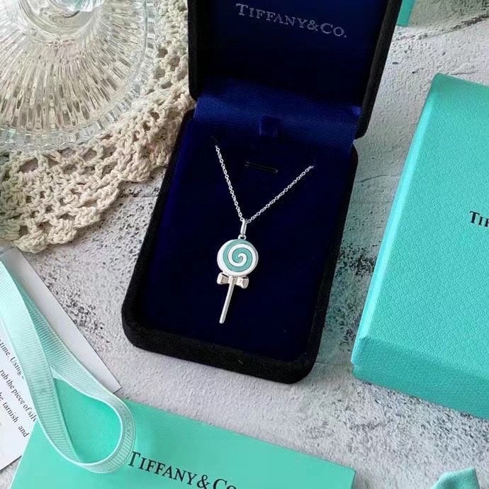 18K T Lollipop Charm Chain Necklace