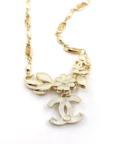 Collier diamants fleurs 18 carats CC