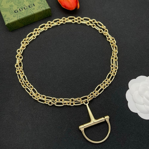 18K GG Gold Chain Link Necklace