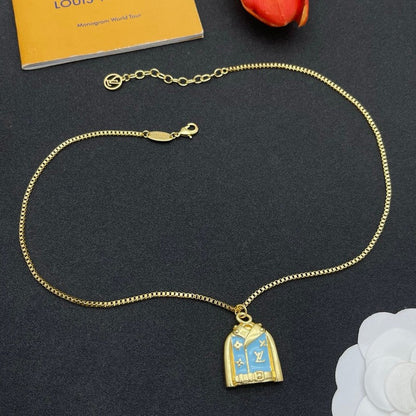 18K Louis Dress Gold Necklace
