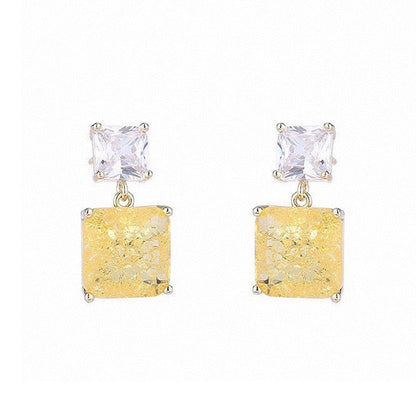 18K Bottega Veneta Crystals Earrings