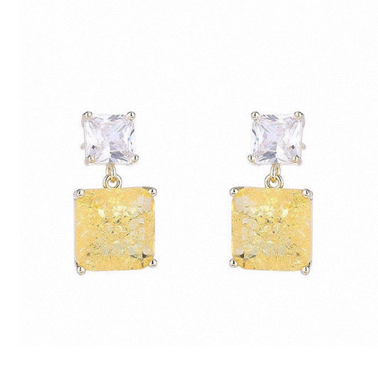 18K Bottega Veneta Crystals Earrings