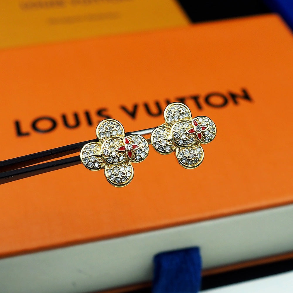 Boucles d'oreilles diamant Louis Vivienne 18 carats