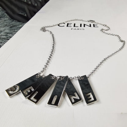 18K Triomphe Script Necklace