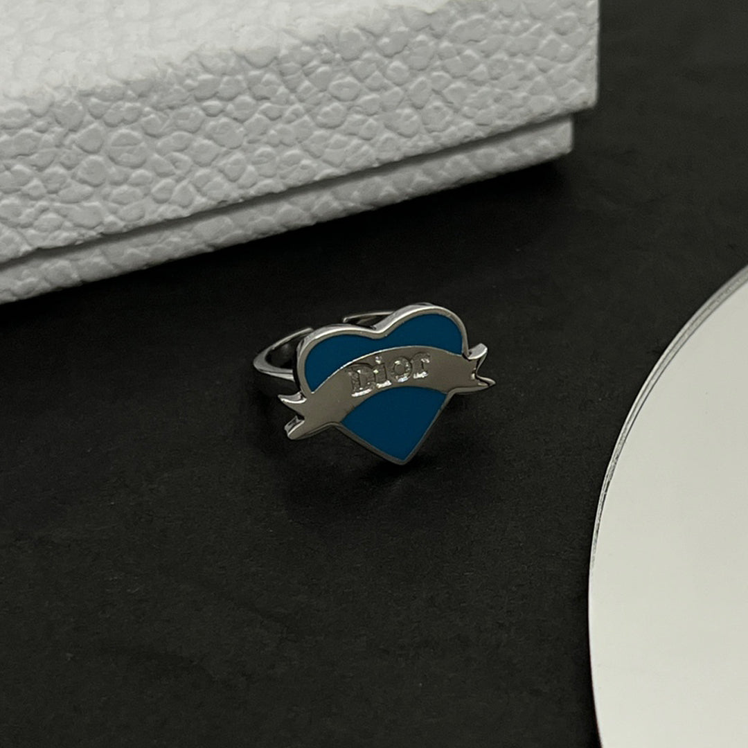 18K Dior CD Heart Ring