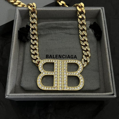 18K BB Chain Diamond Necklace