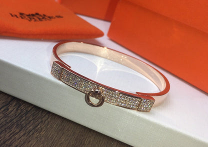 18K Collier De Chien Diamond H Bracelet
