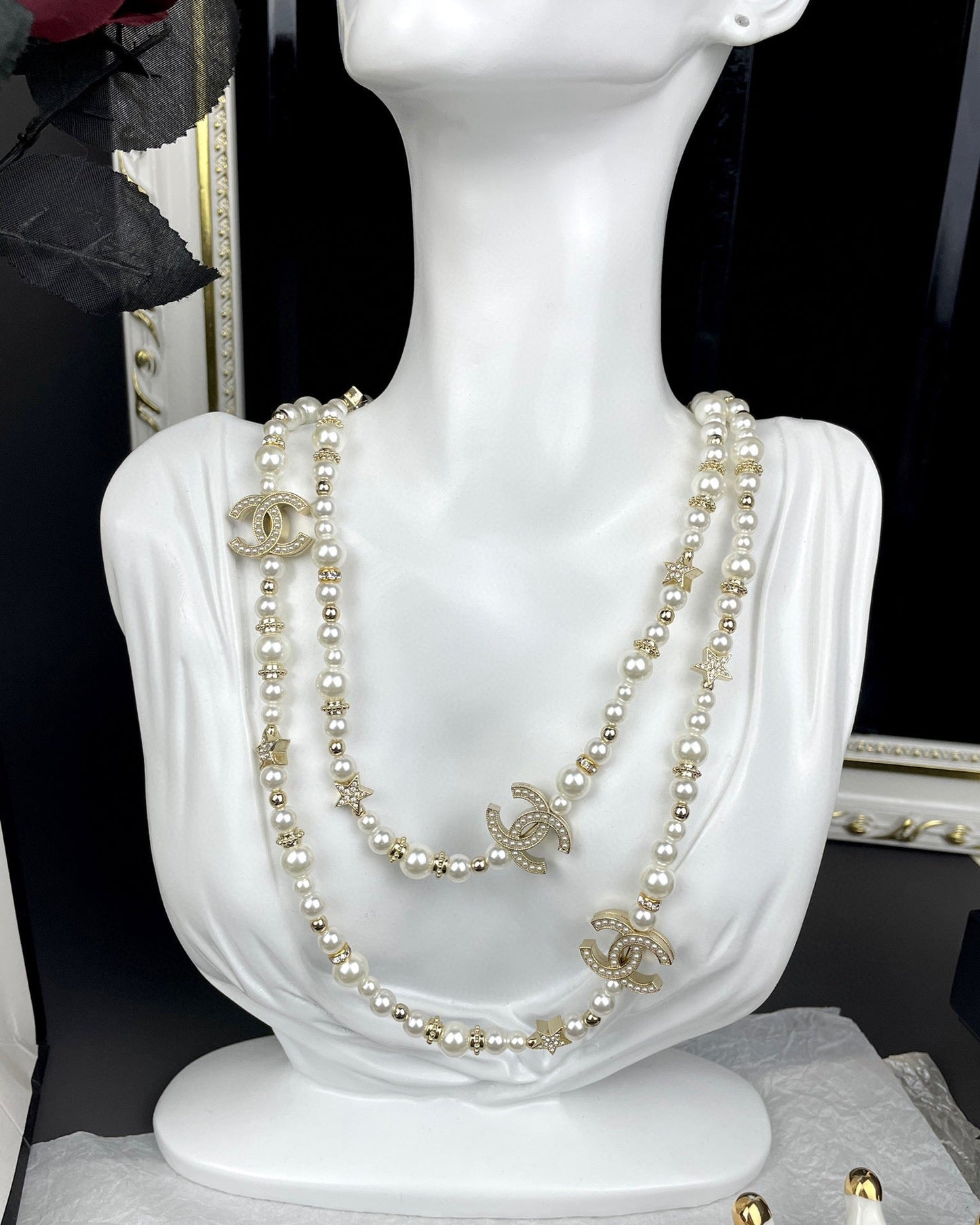 Collier de perles 18K CC