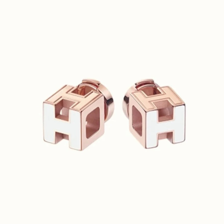 18K Cage D'H H Earrings