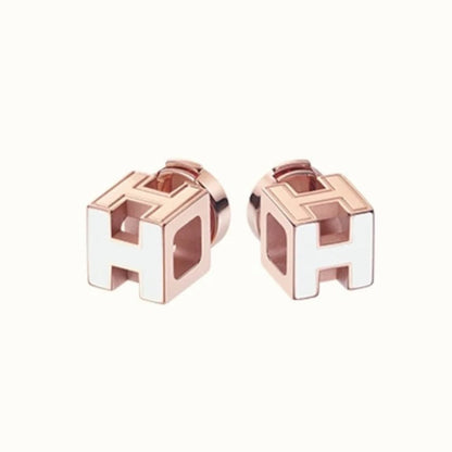 18K Cage D'H H Earrings