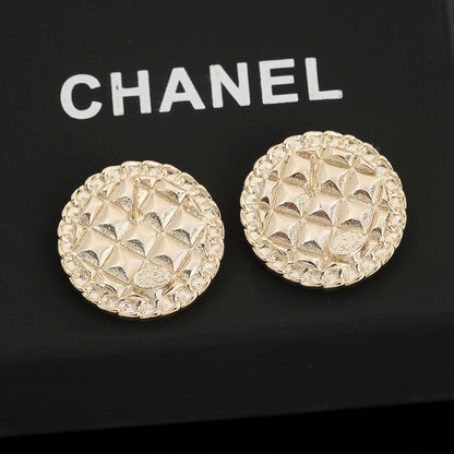 Boucles d'oreilles en strass CC 18 carats