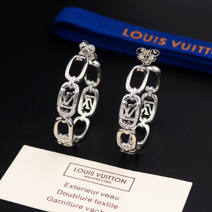 Boucles d'oreilles chaîne Louis My 18 carats