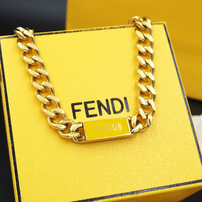 18K F Chain Necklace