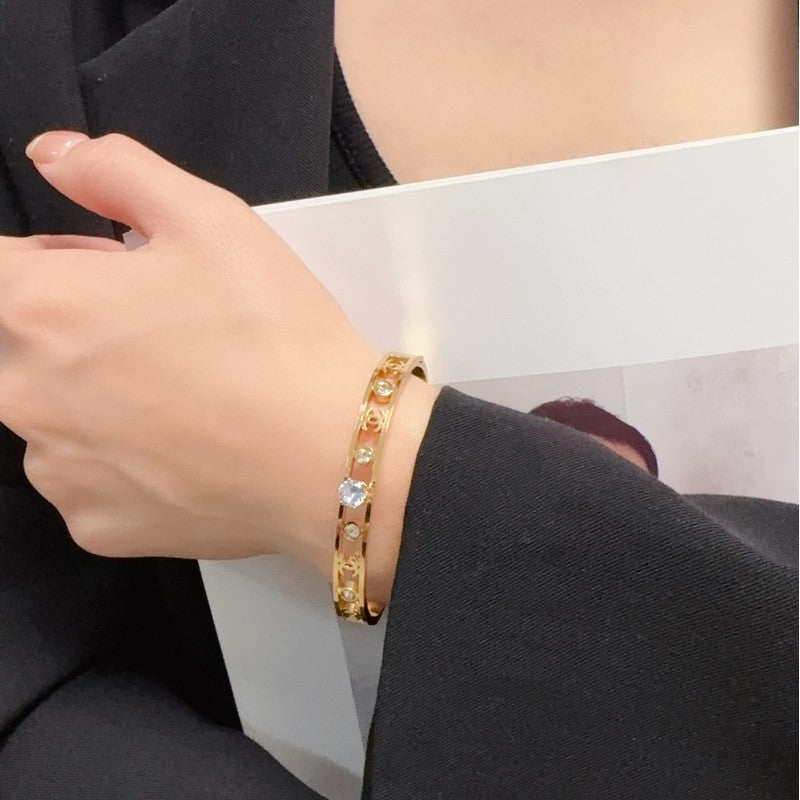 CC Diamond Gold Bracelet