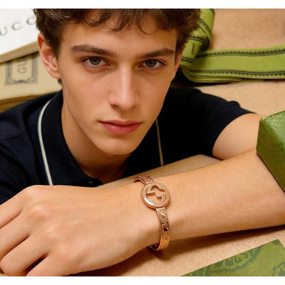 18K GG Interlocking G Gold Bracelet